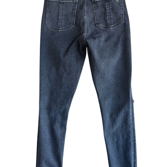 Rag & Bone Nina High-Rise Ankle Skinny Jeans - Washed Black, Size Women’s 27 - Picture 7 of 13